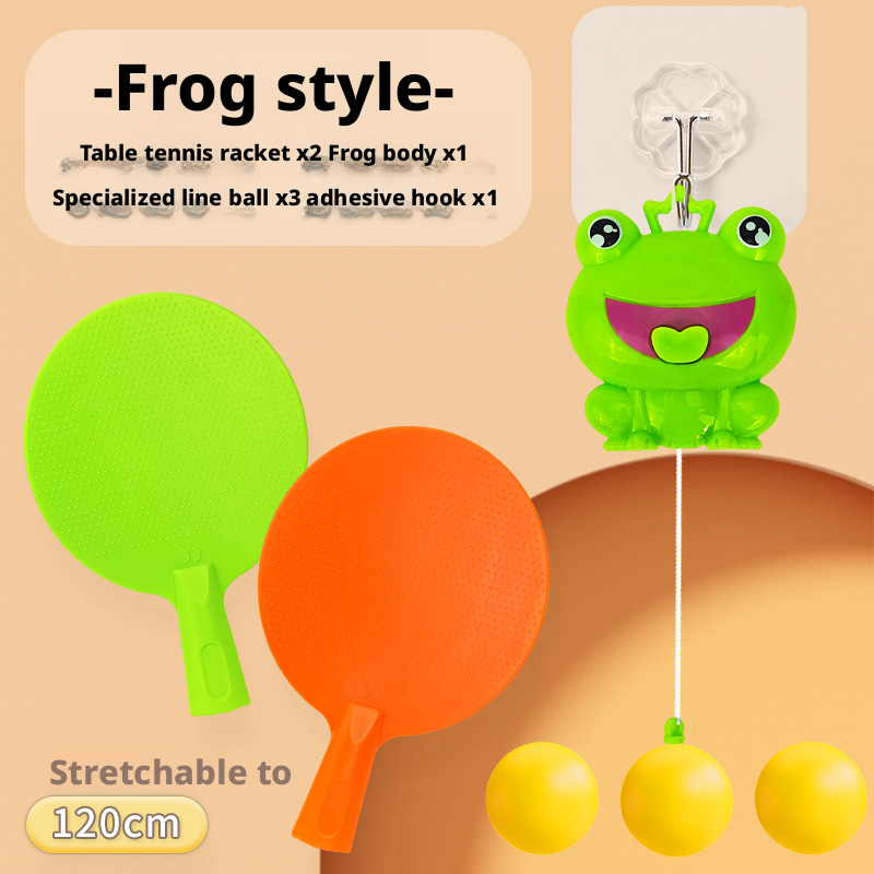 Hanging Table Tennis Trainer Frog Rabbit Parent Child Interaction 216