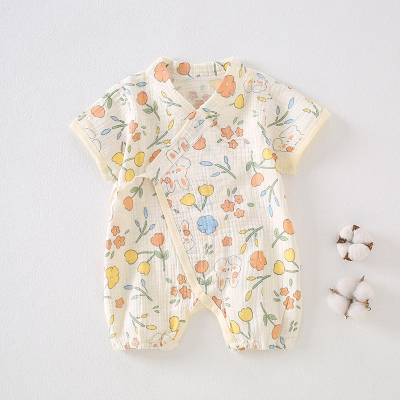 Baby clothes summer thin short sleeved jumpsuit 068