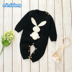 Knitted bunny rompers for boys and girls 072