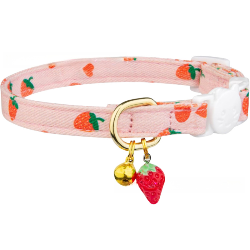 Cotton Cat Collar Comfortable, Breathable, Fashionable Pet Collar Noble, Elegant, Safe Buckle Neck 346