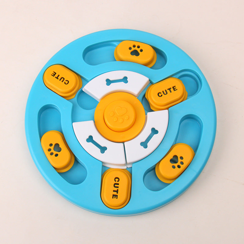 Dog puzzle toy feeder anti choking training bowl slow food bowl 340