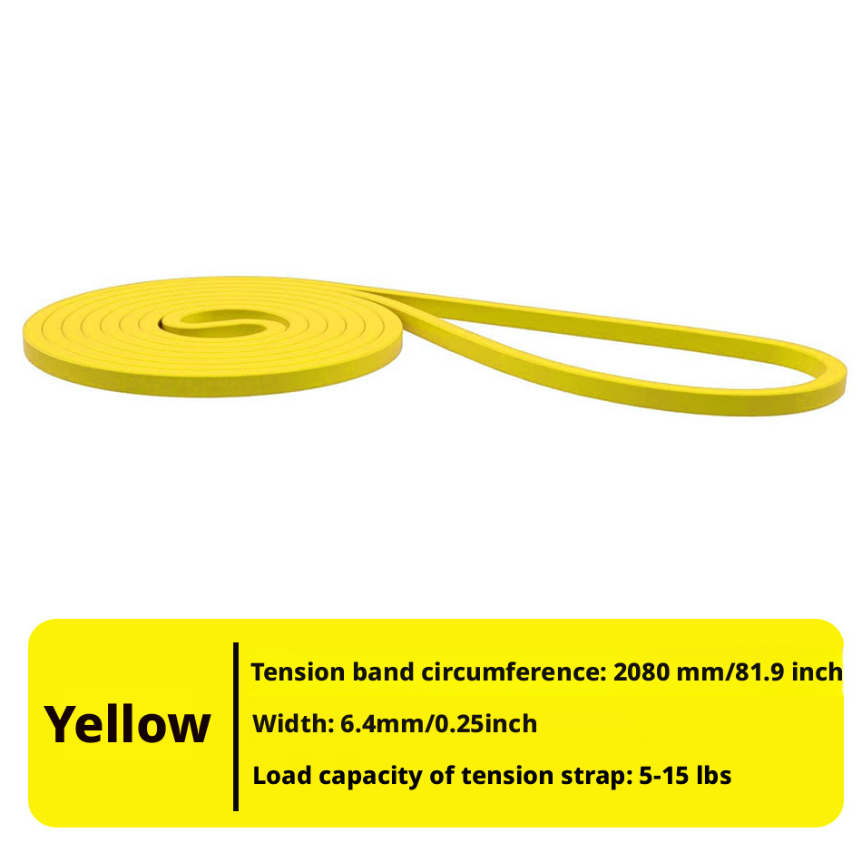 Fitness elastic band, pull-up resistance band, men's and women's yoga stretching auxiliary tension band 419