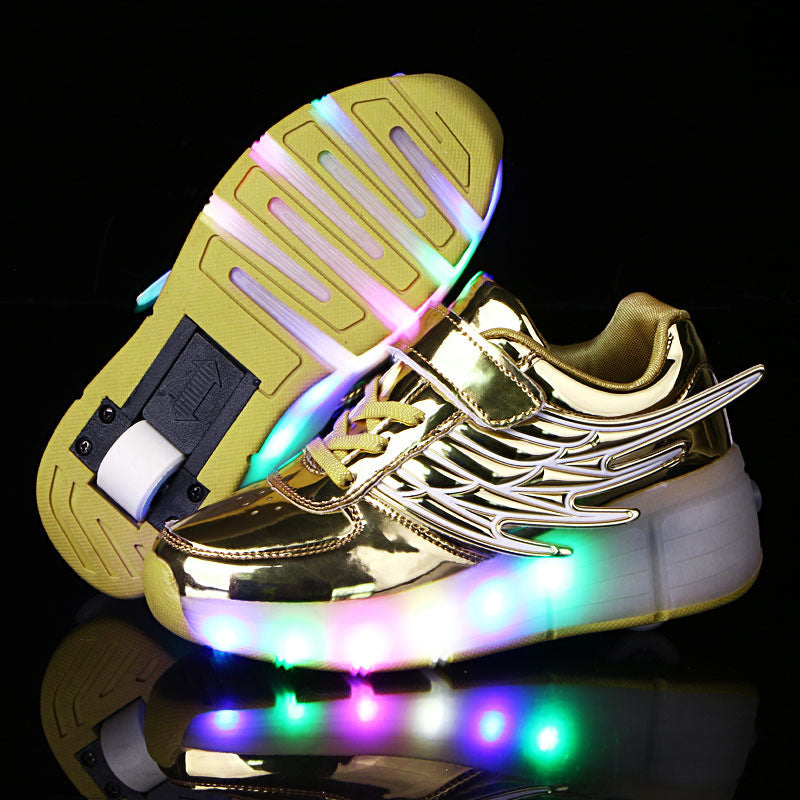Walking shoes LED children's shoes ultra light automatic luminous shoes 098
