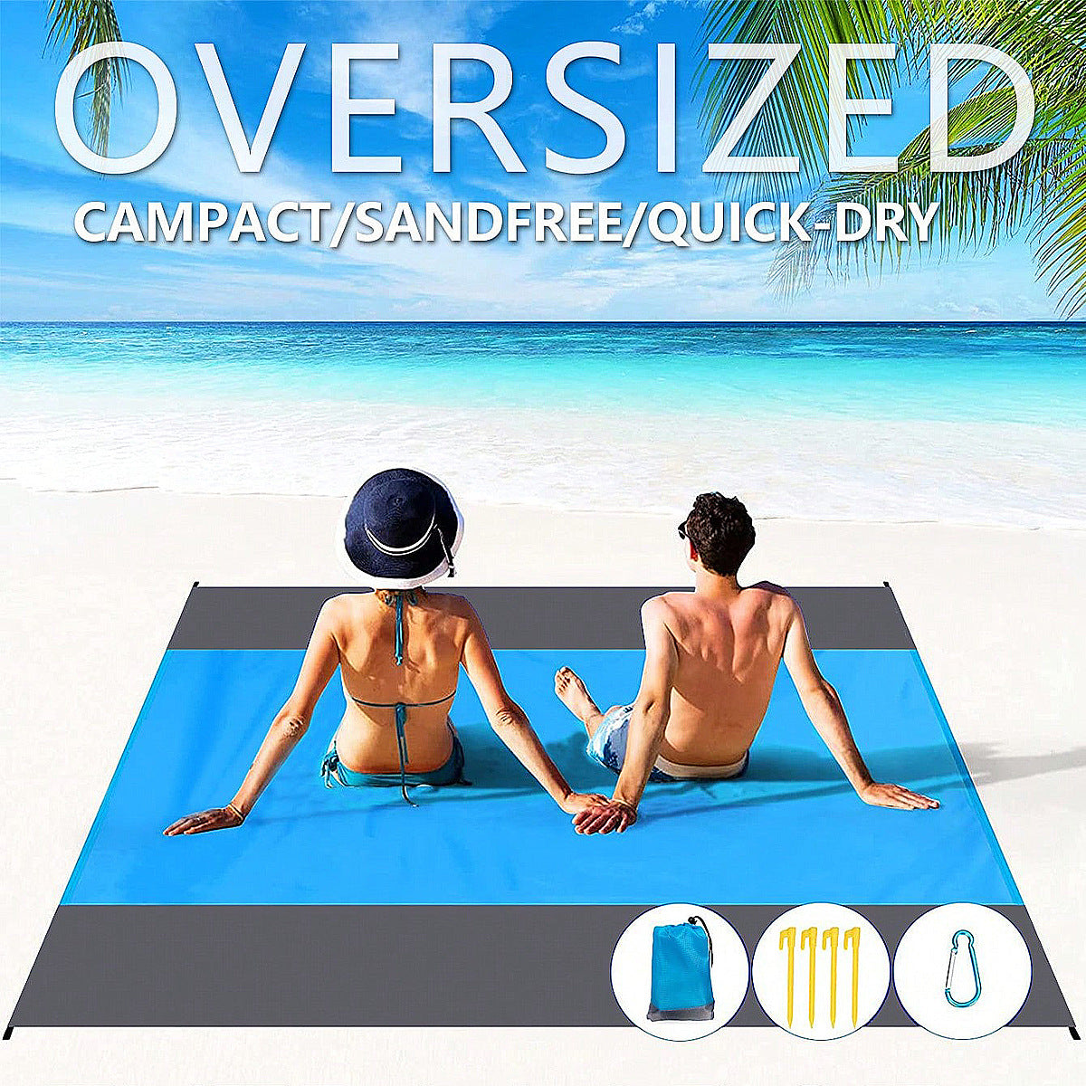 Folding portable beach mat for outdoor camping use 127