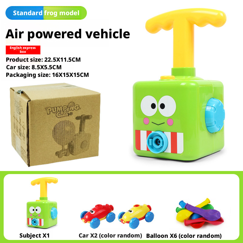 Air powered car, toy car, children's early education balloon, sliding car 191