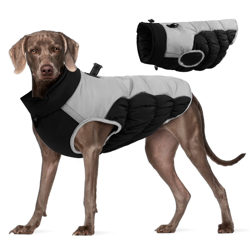 Pet clothing for autumn and winter, warm and reflective. Waterproof, windproof, thick dog clothing 332