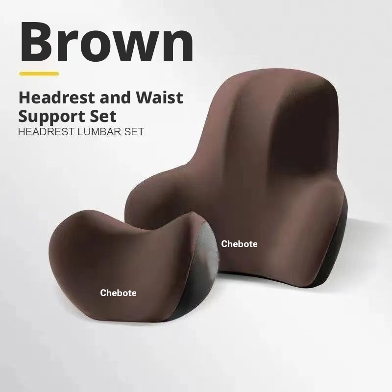 Car pillow, car backrest, memory foam seat cushion, lumbar support for long-term sitting 449