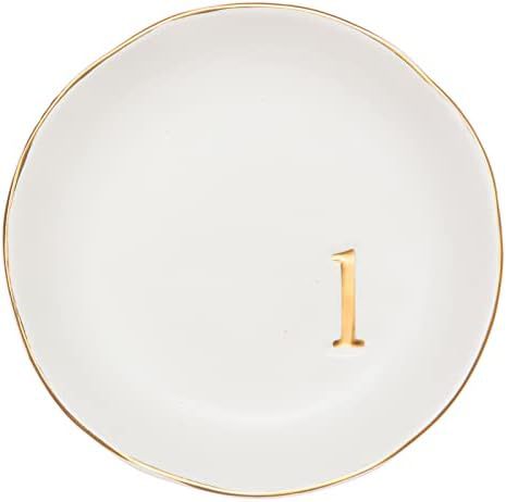Ladies' engagement and wedding gift ceramic ring plate 260