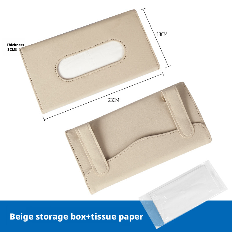 Car paper towels, leather upholstery, backrest, car mounted sunshade, paper towel box 361