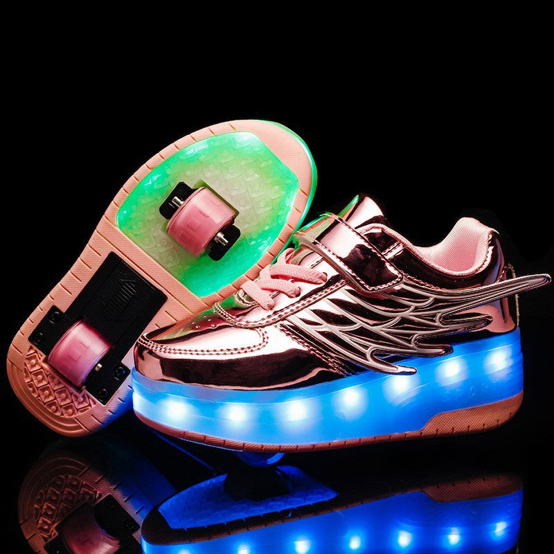 Walking shoes LED children's shoes ultra light automatic luminous shoes 098