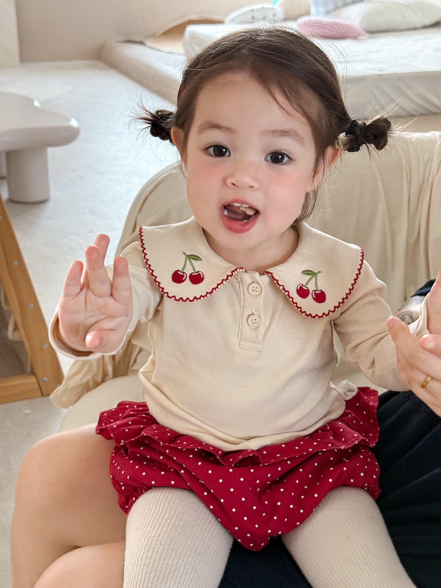 Girls' autumn outfit stylish children's clothing vest skirt 093