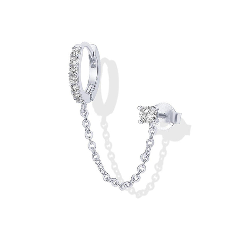 Diamond studded earrings, ins tassel earrings, ear rings, ear buckles, women's trendy earrings 294
