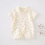Baby clothes summer thin short sleeved jumpsuit 068
