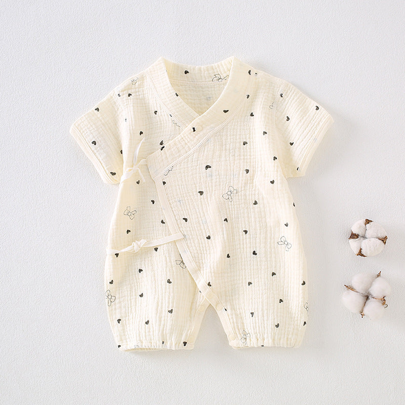 Baby clothes summer thin short sleeved jumpsuit 068