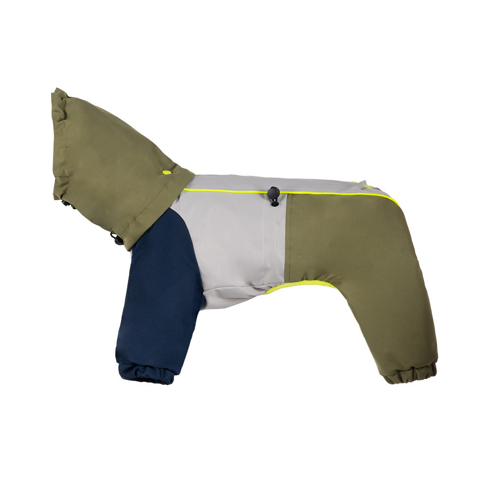 Pet outdoor cold suit skiing with cotton dog jacket 167