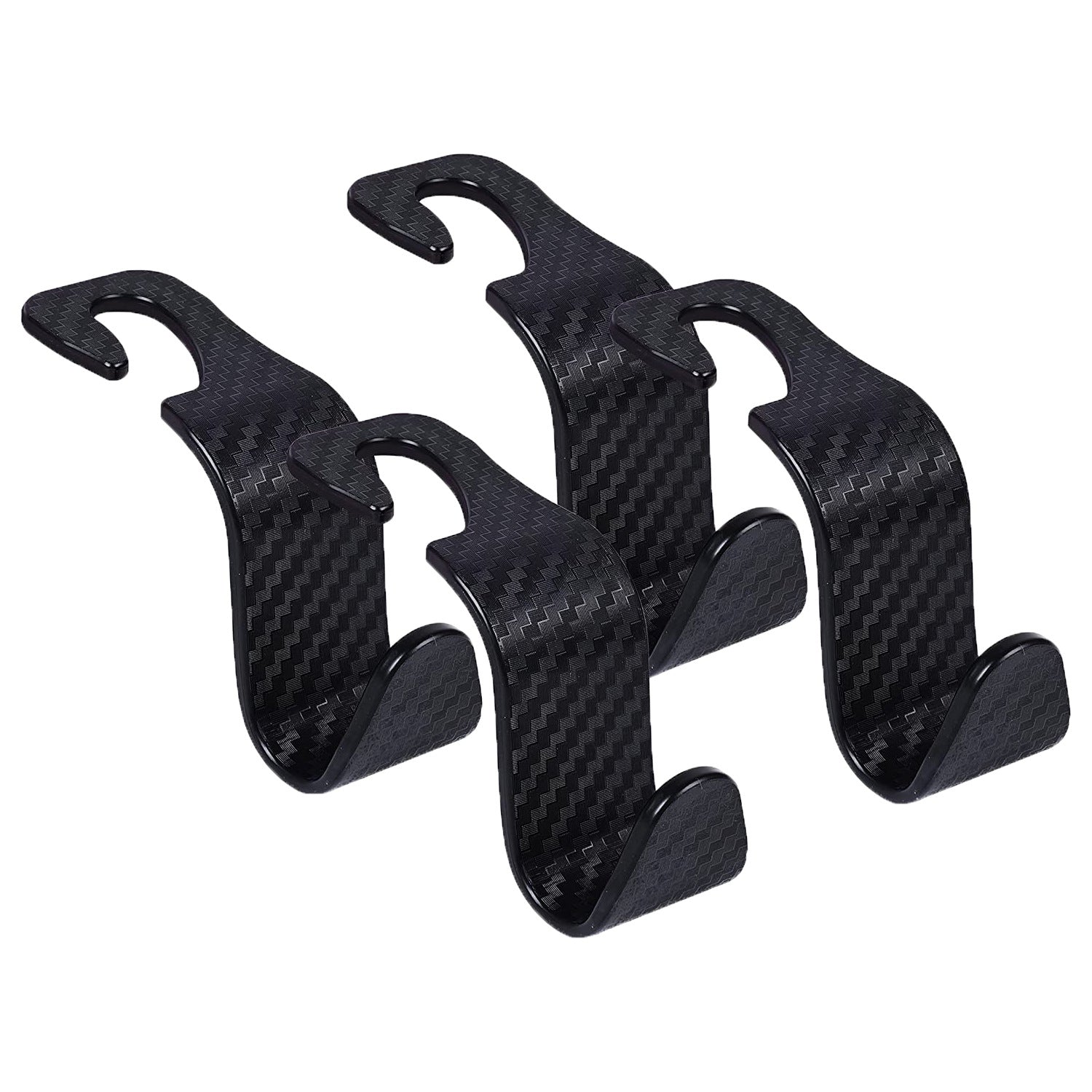 Car mounted multifunctional headrest seat, hidden rear seat storage hook, carbon fiber pattern 358