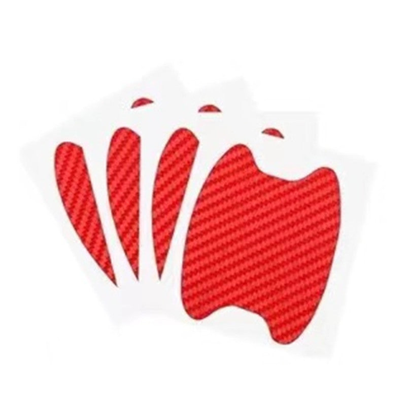 Carbon fiber handle sticker car door bowl sticker scratch car sticker handle protective film 400