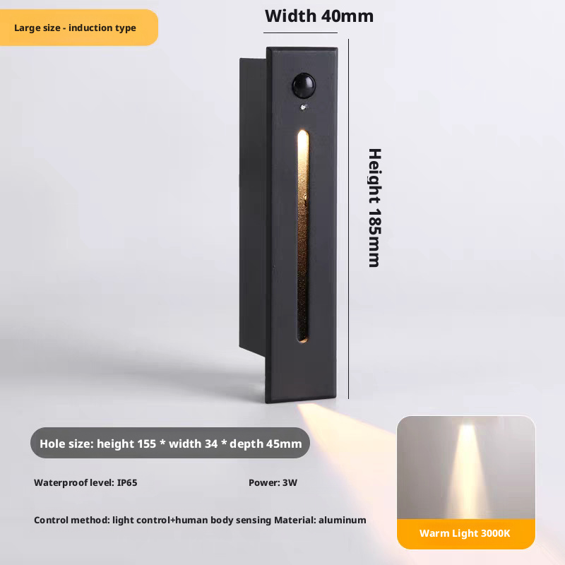 LED human body sensing foot light embedded corner light 152