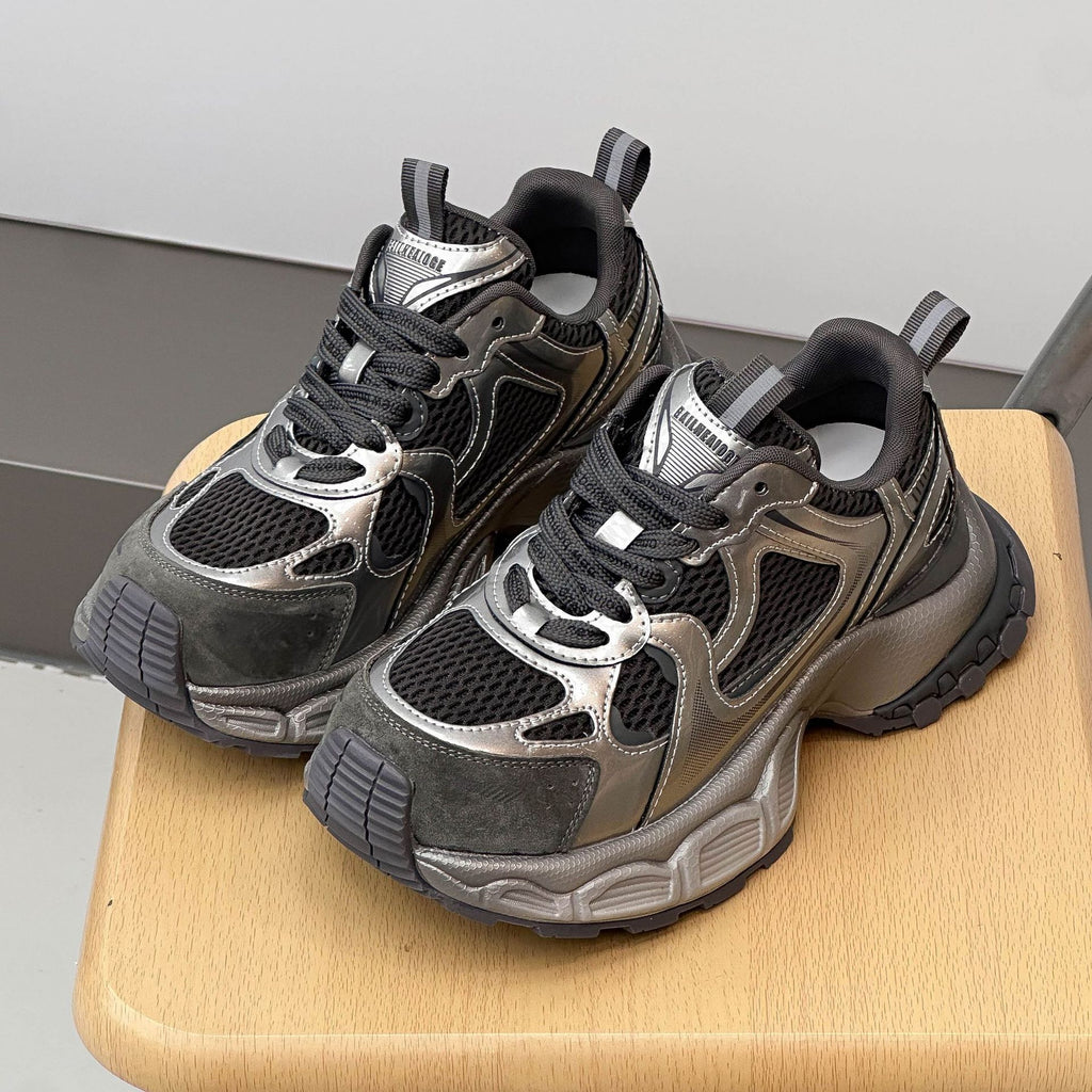 Genuine leather dad shoes with thick soles and internet famous sports and leisure shoes 122