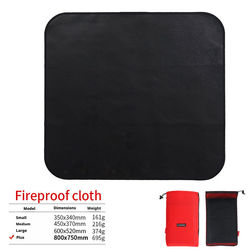 Outdoor camping silicone fireproof cloth picnic barbecue heat insulation mat 010