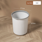 Plastic household kitchen bedroom toilet simple large size lidless pressure ring trash can 019