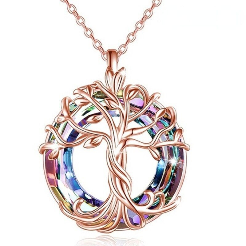 Tree of Life Pendant with Personalized Simplicity and Hollow Life Tree Necklace 295