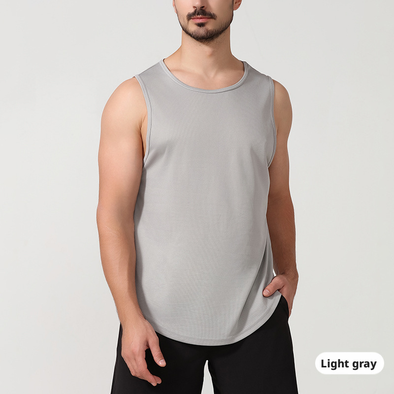 Quick drying vest men's summer plus size fitness vest running top basketball training loose sports vest 438
