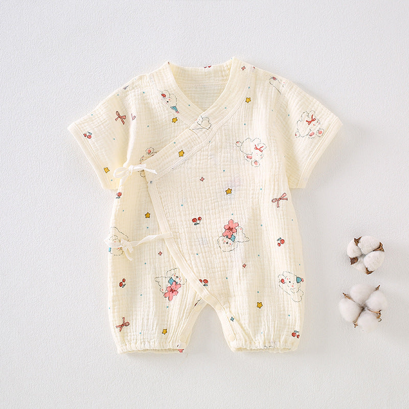 Baby clothes summer thin short sleeved jumpsuit 068
