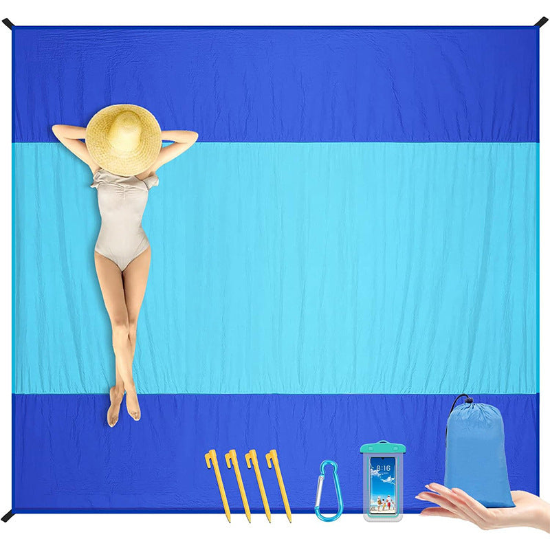 Folding portable beach mat for outdoor camping use 127
