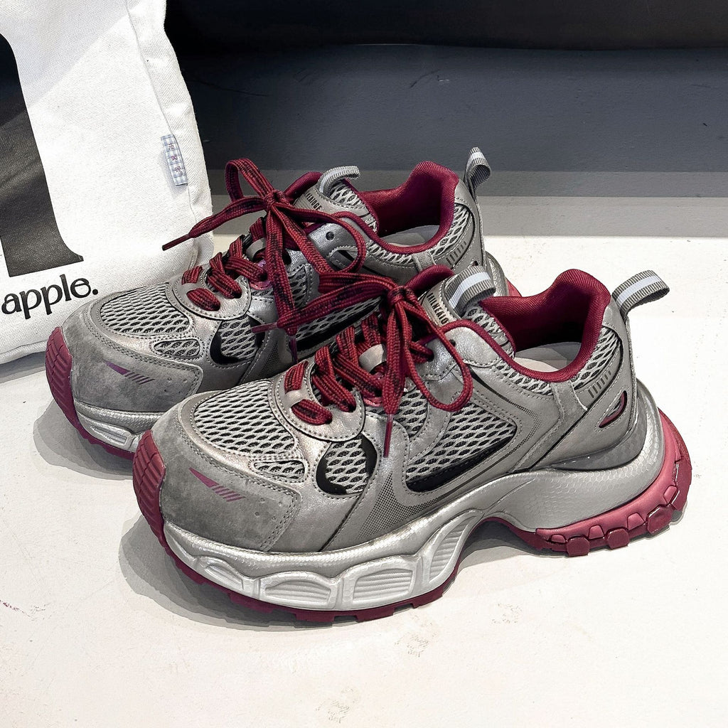 Genuine leather dad shoes with thick soles and internet famous sports and leisure shoes 122