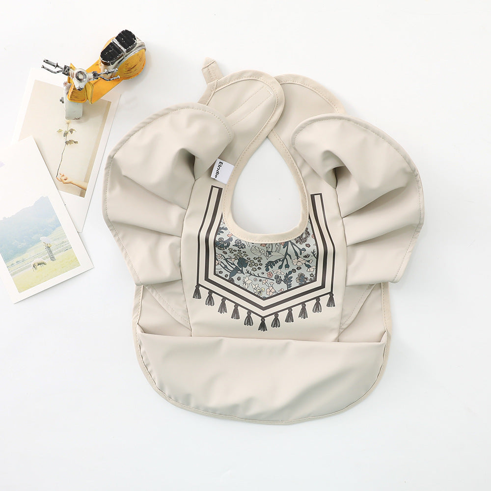 100 children's overalls with reverse dressing PU bibs 193