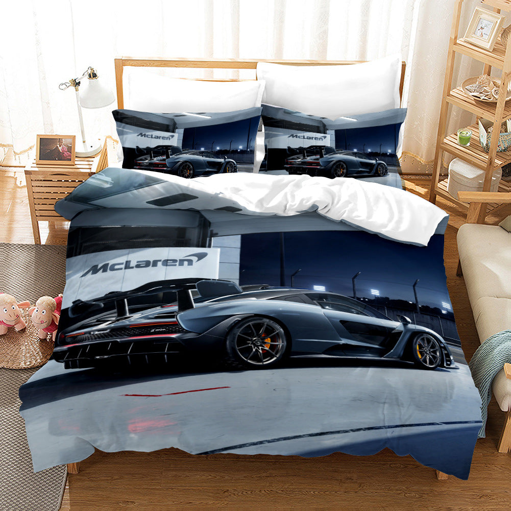 3D Sports Car Cross-Border Home Textiles Three-Piece Bedding Set Four-Piece Bedding Set 242