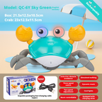 Children's electric sensing crab toy, babies can crawl and walk 189
