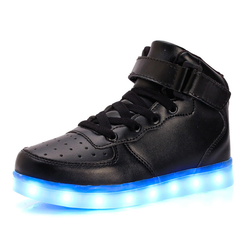 USB Charging LED Light Shoes High-Top 097