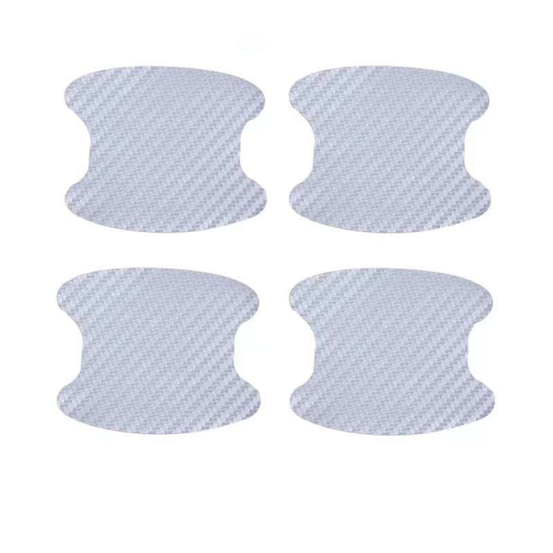 Carbon fiber handle sticker car door bowl sticker scratch car sticker handle protective film 400