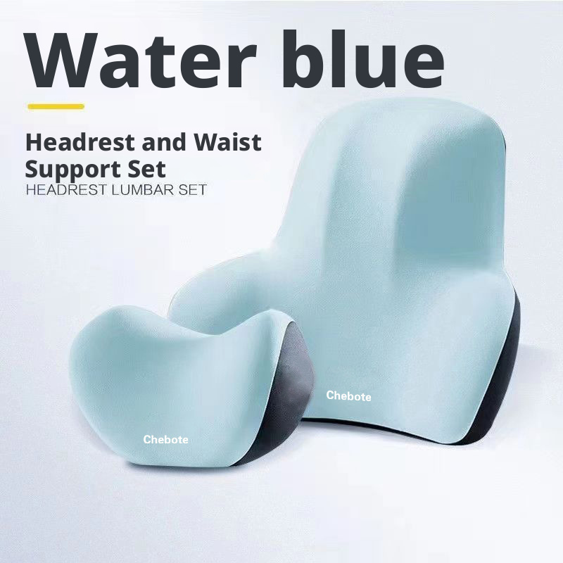 Car pillow, car backrest, memory foam seat cushion, lumbar support for long-term sitting 449