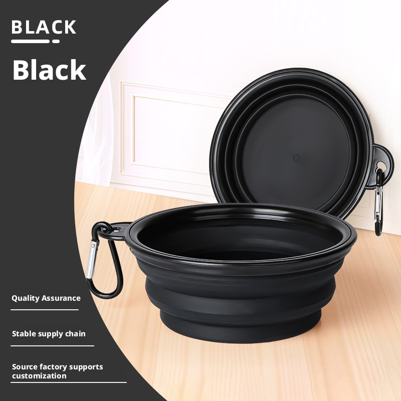 Pet Folding Bowl Pet Bowl TPE Travel Outdoor Drinking Water Portable Dog Bowl Telescopic Bowl 343