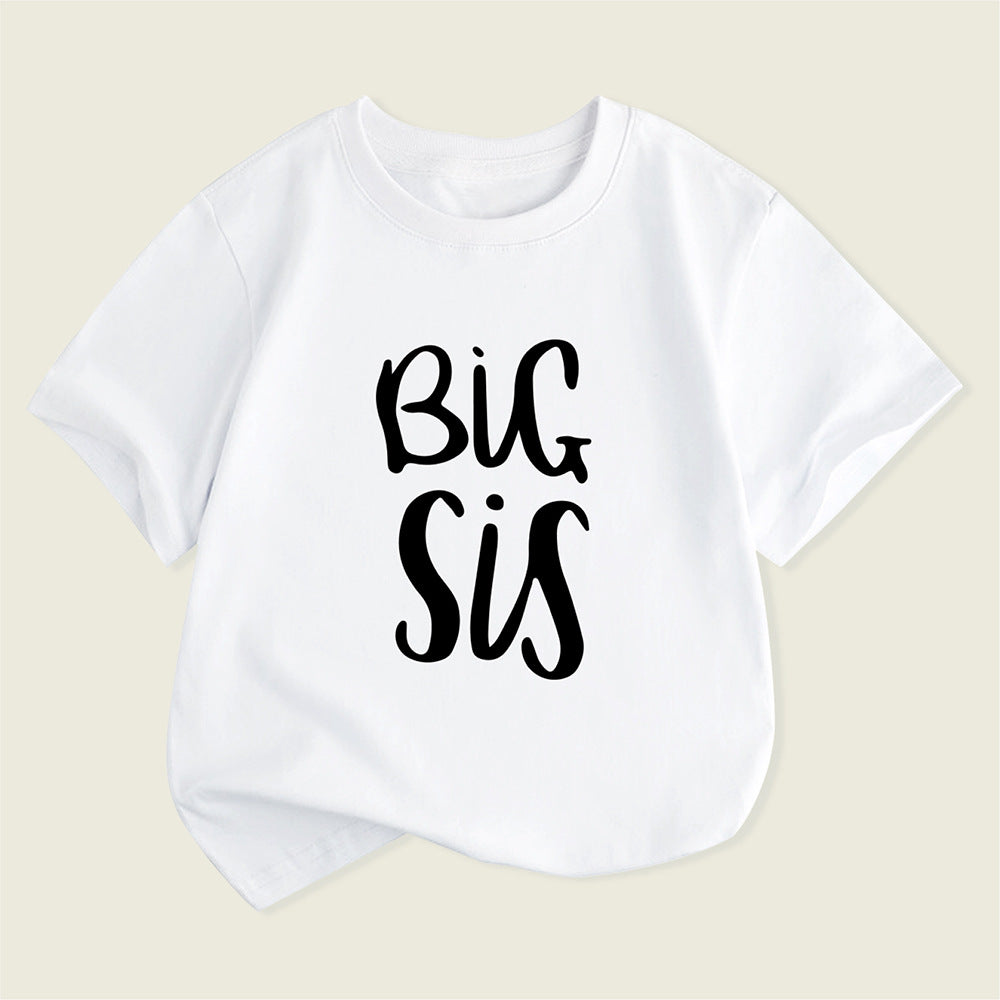 Girls' short sleeved T-shirt with letter print summer new style 092
