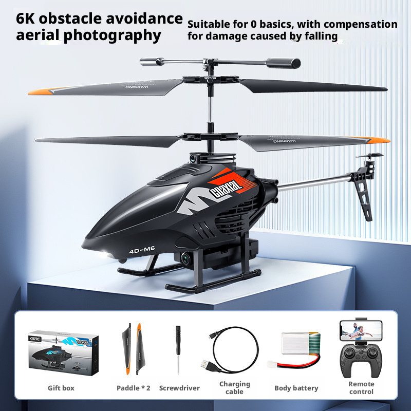 M6 aerial photography 4K obstacle avoidance remote control airplane children's charging toy 217
