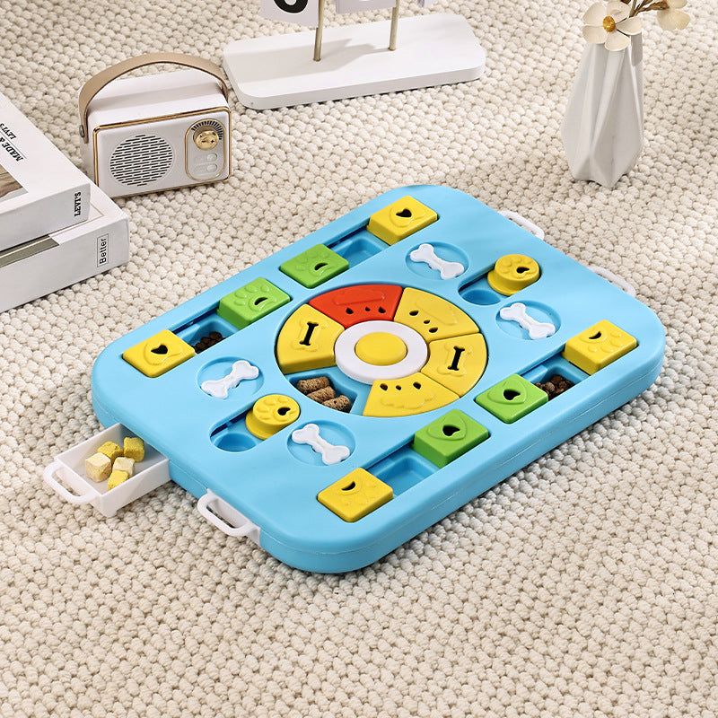 Dog puzzle toy feeder anti choking training bowl slow food bowl 340