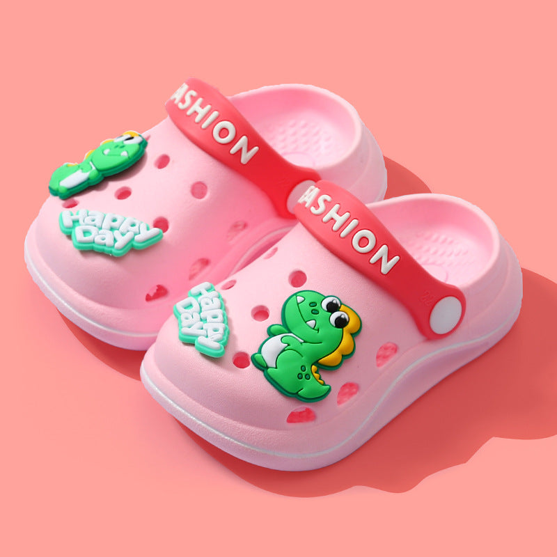 Children's cave shoes cartoon dinosaur boy baby soft sole 089