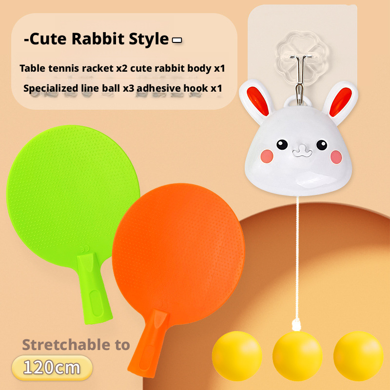 Hanging Table Tennis Trainer Frog Rabbit Parent Child Interaction 216