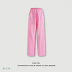 European and American trendy retro style distressed slimming double waistband casual straight leg trousers for women  N25551