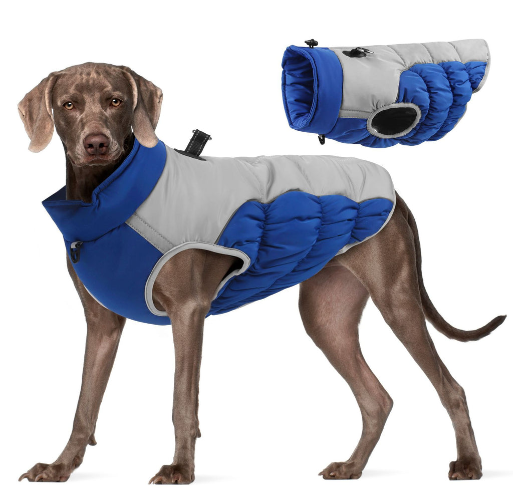 Pet clothing for autumn and winter, warm and reflective. Waterproof, windproof, thick dog clothing 332