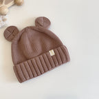 Solid Color Round-Eared Children's Knit Hat 077