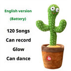 Dancing cactus, sand sculpture, electric plush toy that can twist, learn to speak, sing, and emit light 190