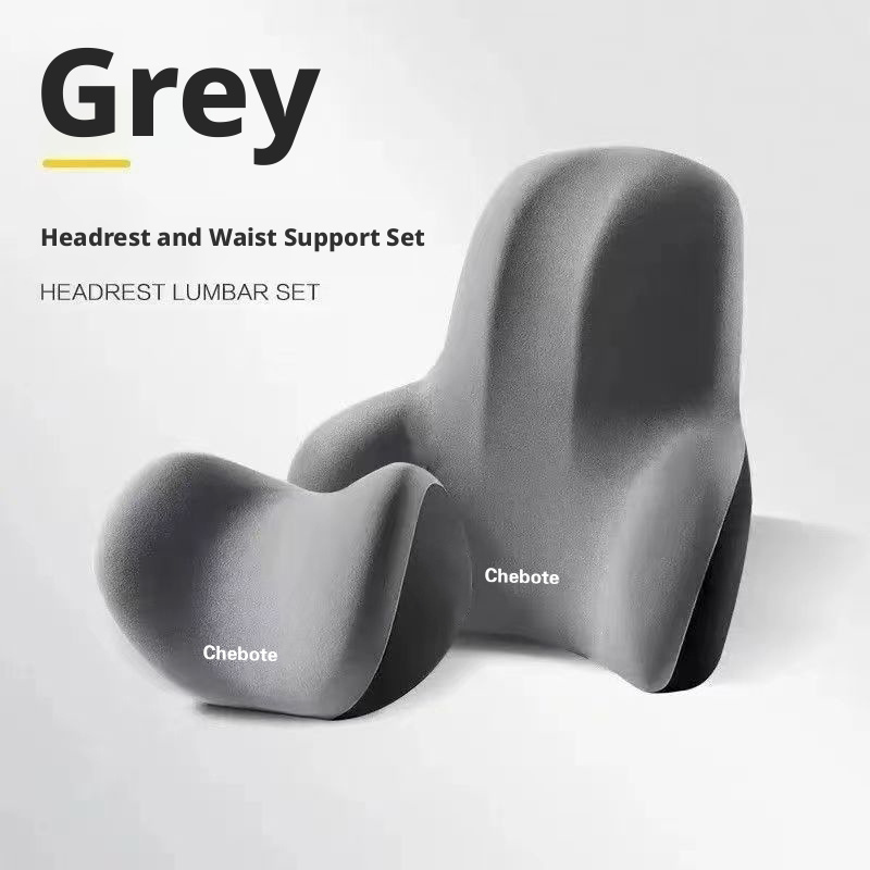Car pillow, car backrest, memory foam seat cushion, lumbar support for long-term sitting 449