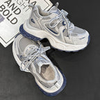 Genuine leather dad shoes with thick soles and internet famous sports and leisure shoes 122