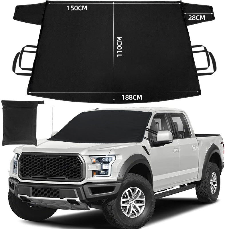 600D Oxford cloth car snow cover, front windshield snow cover, anti freezing and anti frost 360