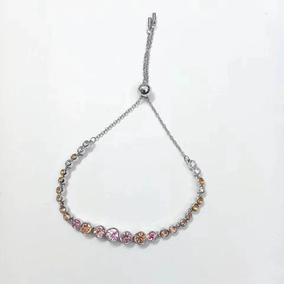 Zircon Bracelet Colorful Sparkling Bracelet 276